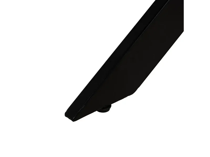 Table à manger 178 cm MDF naturel et métal noir ÉBULIE