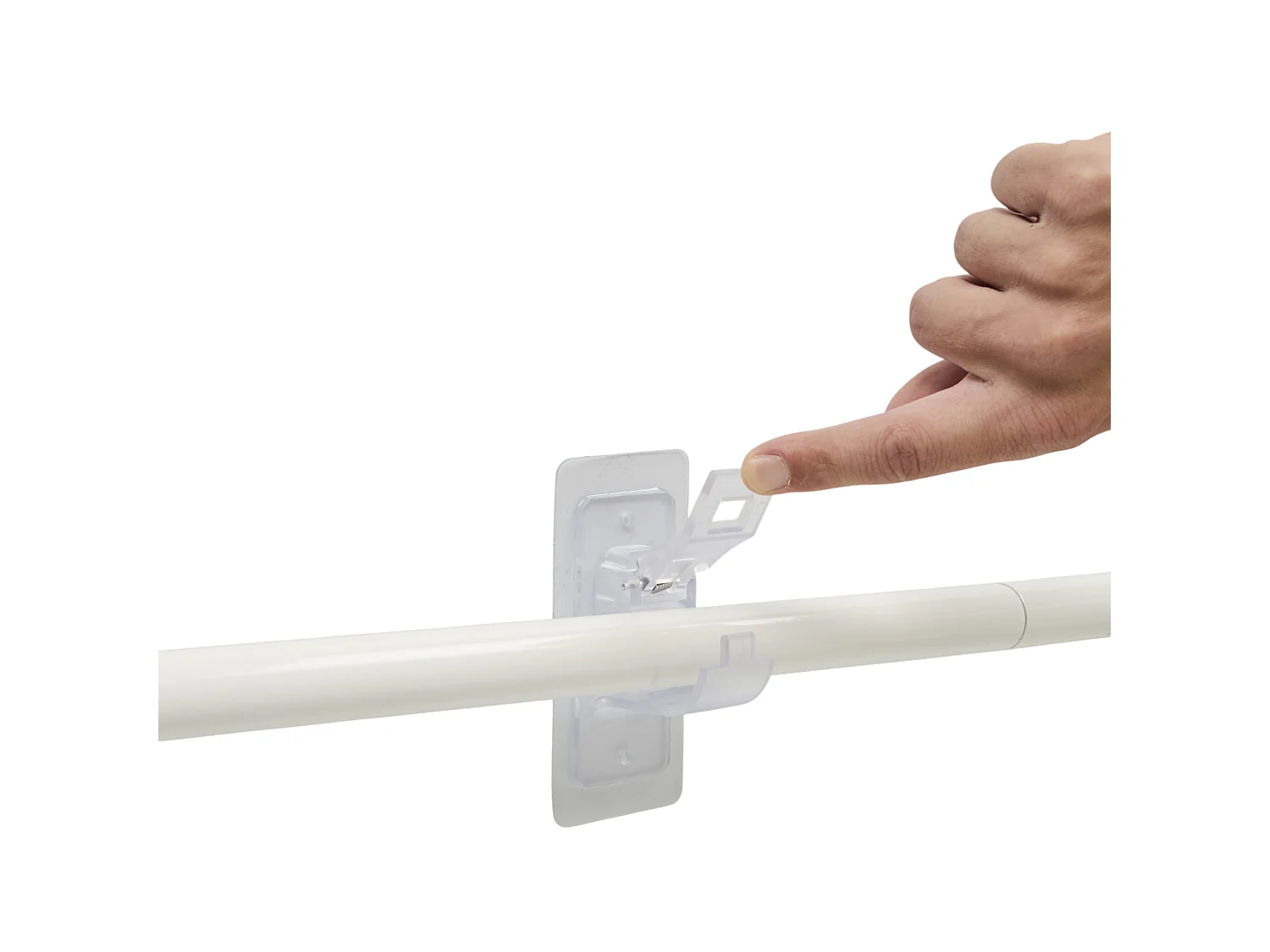 Lot de 2 Supports de Tringle à Rideaux - JE CHERCHE UNE IDEE - Sans Perçage - Fixation Fiable