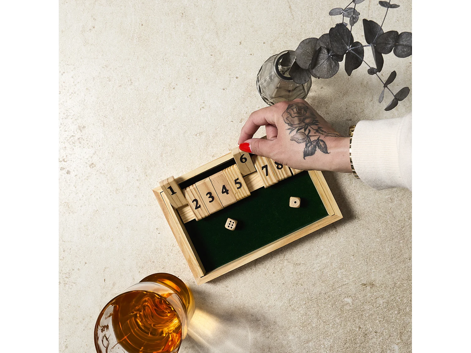 Jeu Du Shut Of The Box Noir, Marron