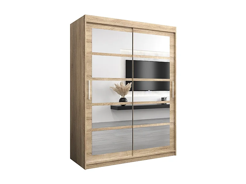 Armoire Roma 2 À Portes Coulissantes 200/150/62 2 portes (Sonoma/Sonoma)