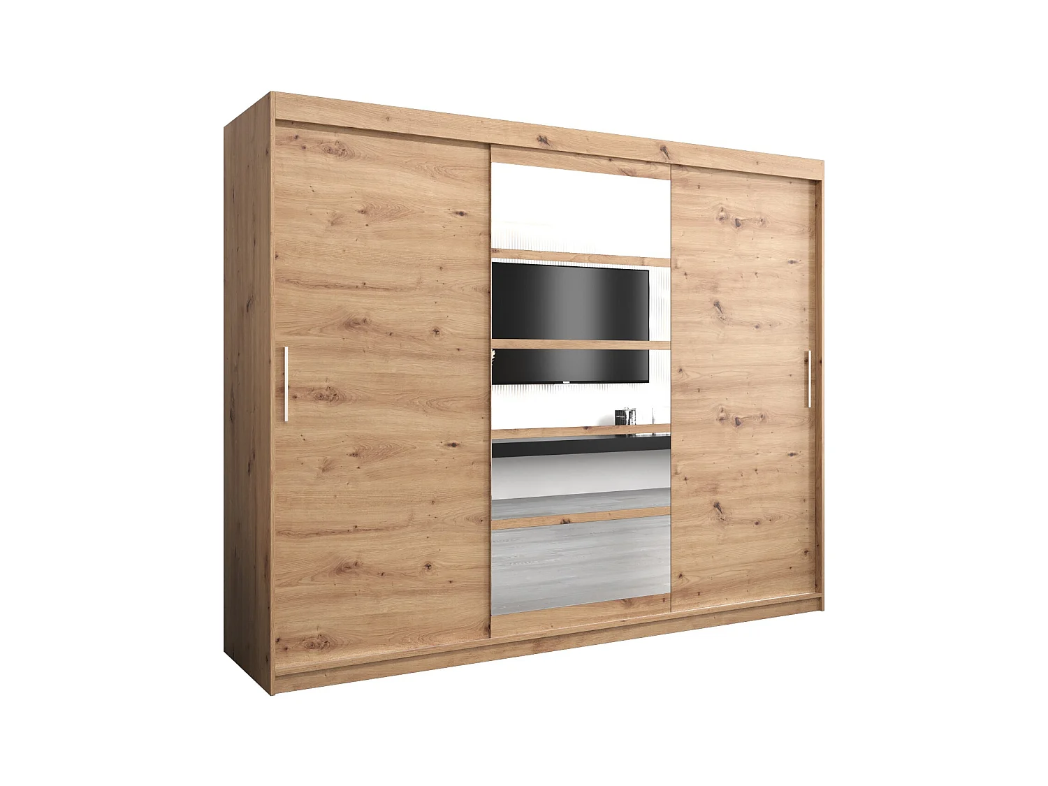 Schwebetürenschrank Roma 200/250/62 2-Türig (Artisan)