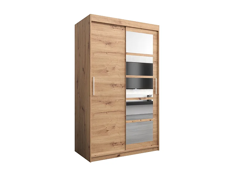 Roma 1 kledingkast met schuifdeuren 200/120/62 2 deuren (artisan/artisan)