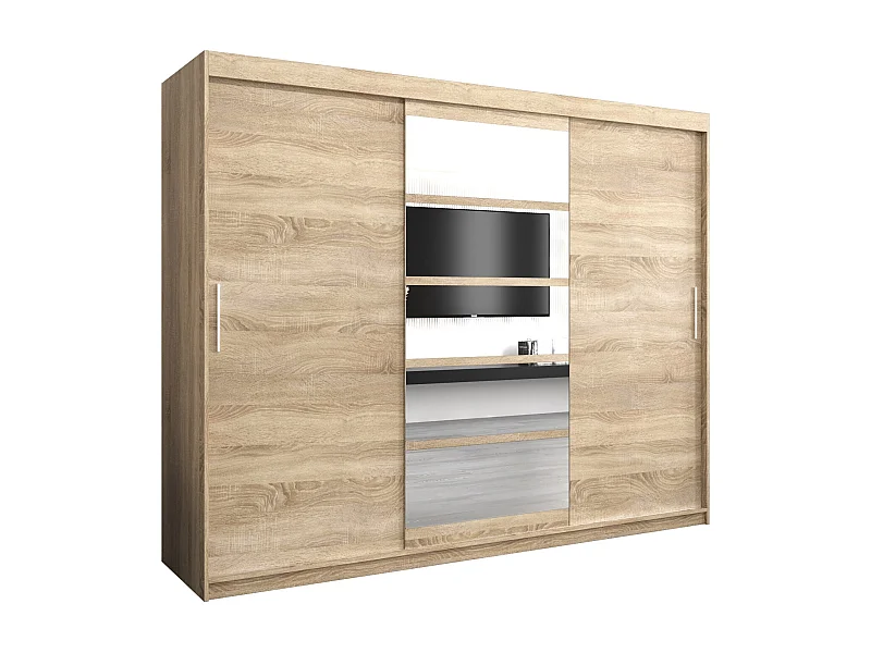 Schwebetürenschrank Roma 200/250/62 2-Türig (Sonoma)