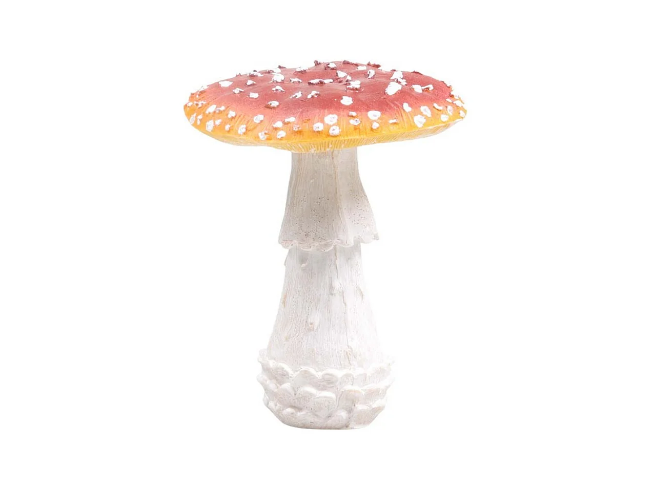 Champignon amanite tue-mouche en résine Taille S : 15 x 15 x 18 cm