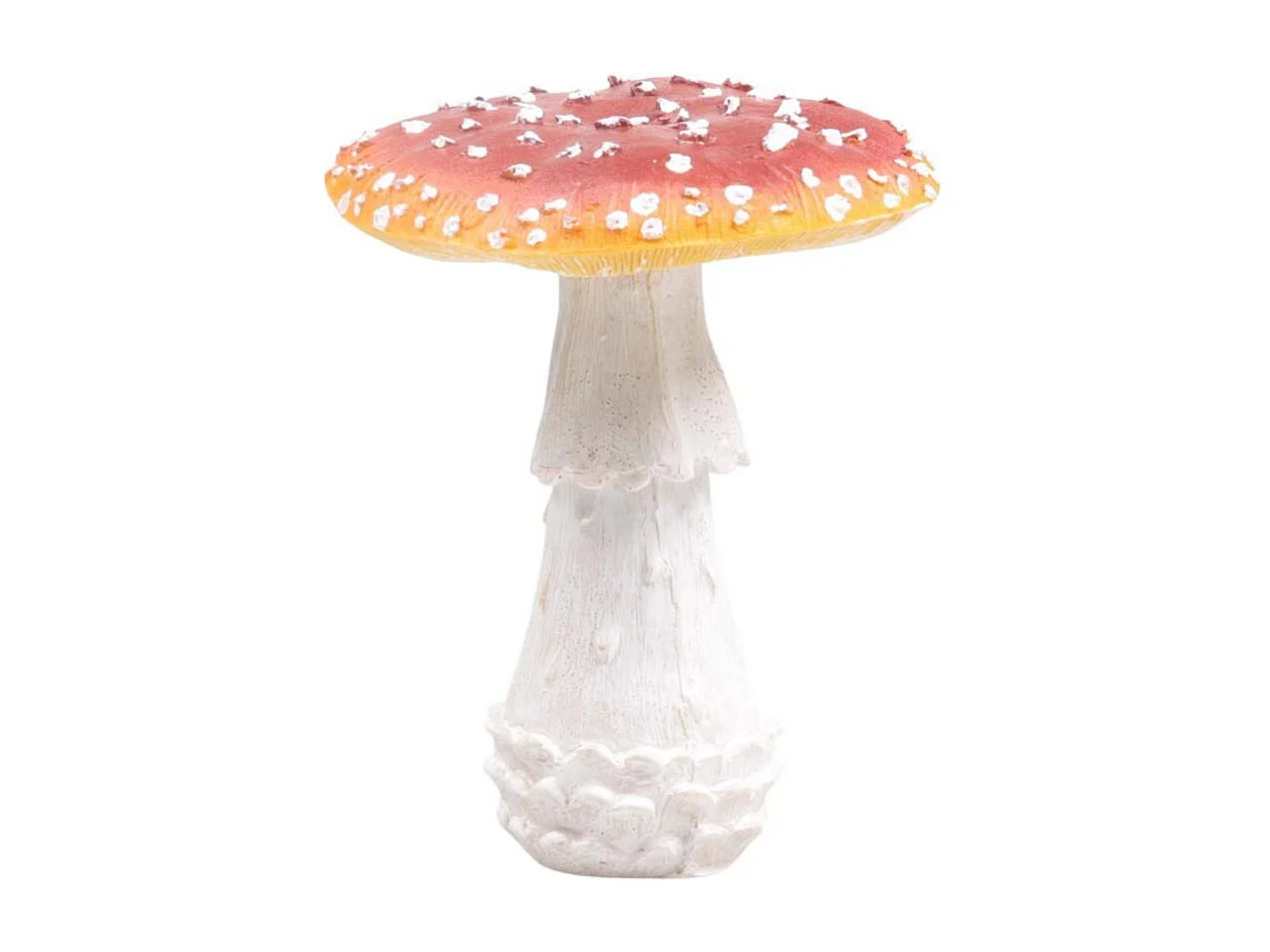 Champignon amanite tue-mouche en résine Taille S : 15 x 15 x 18 cm