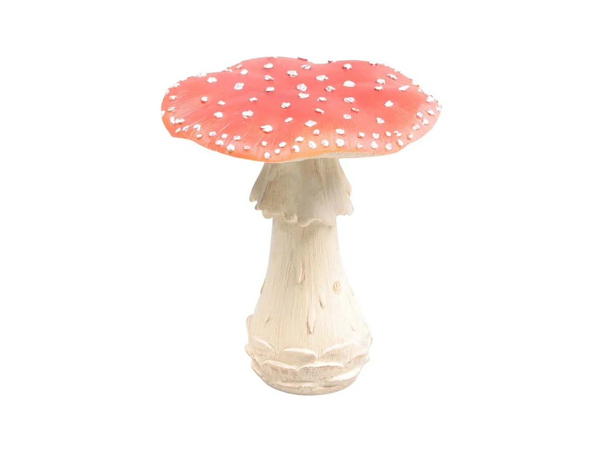 Champignon amanite tue-mouche en résine Taille M : 19 x 19 x 21 cm