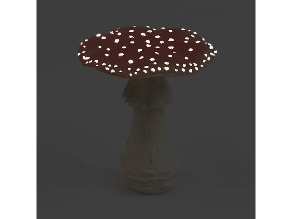 Champignon amanite tue-mouche en résine Taille M : 19 x 19 x 21 cm