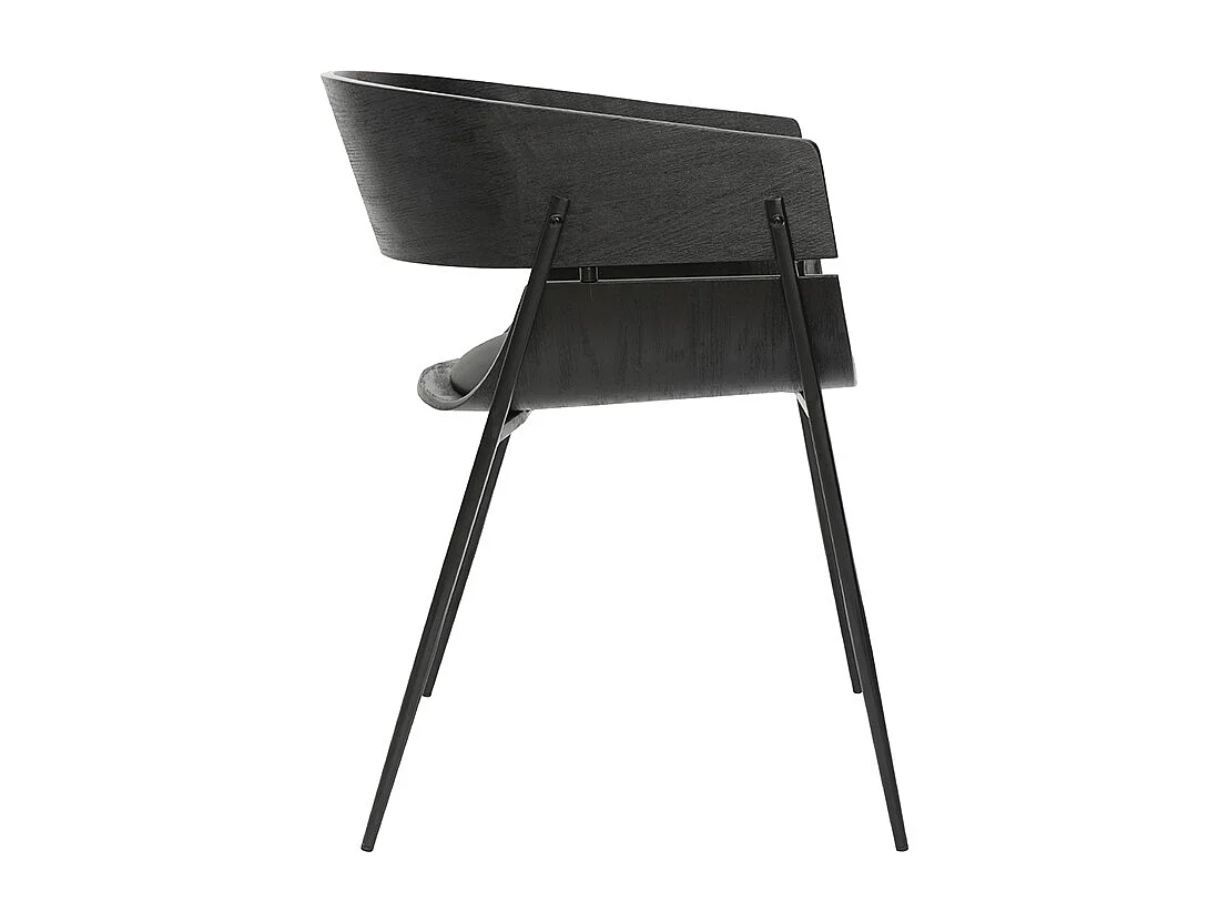 Chaises design noires (lot de 2) WESS