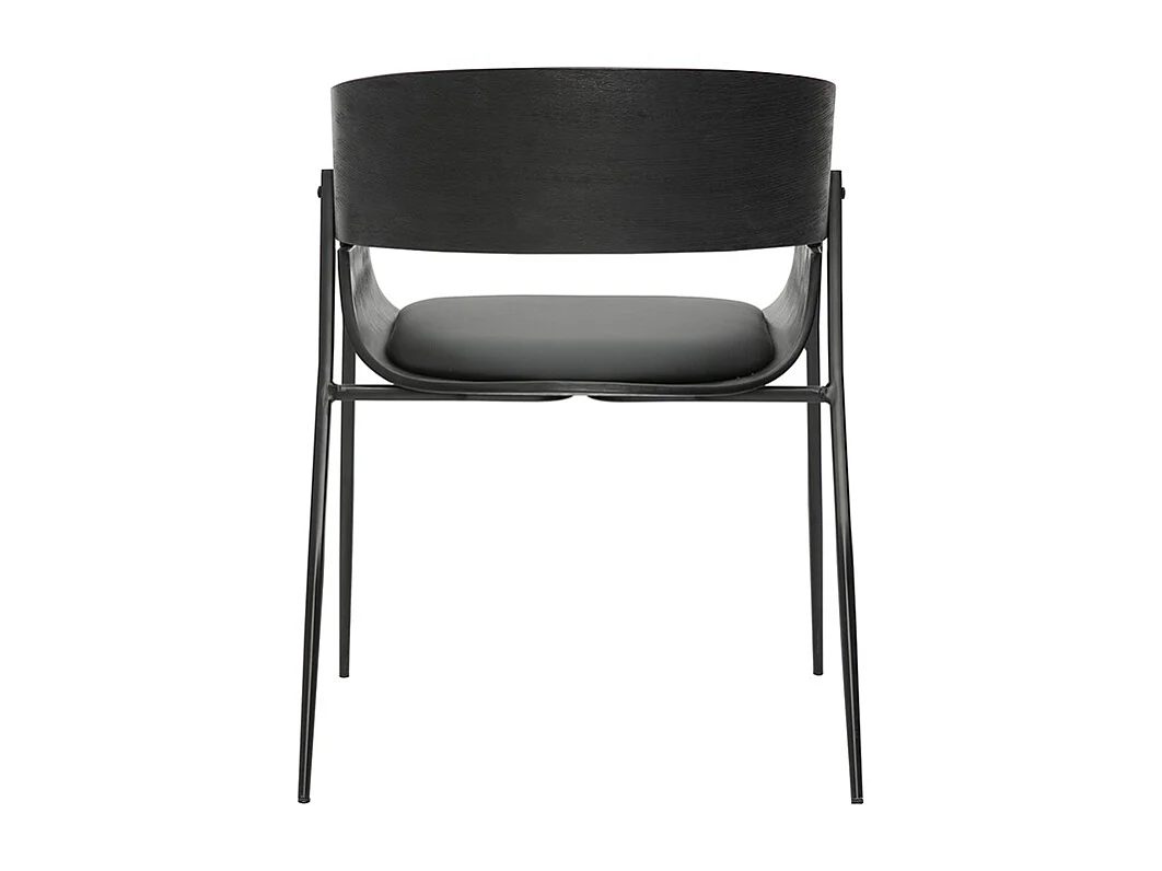 Chaises design noires (lot de 2) WESS