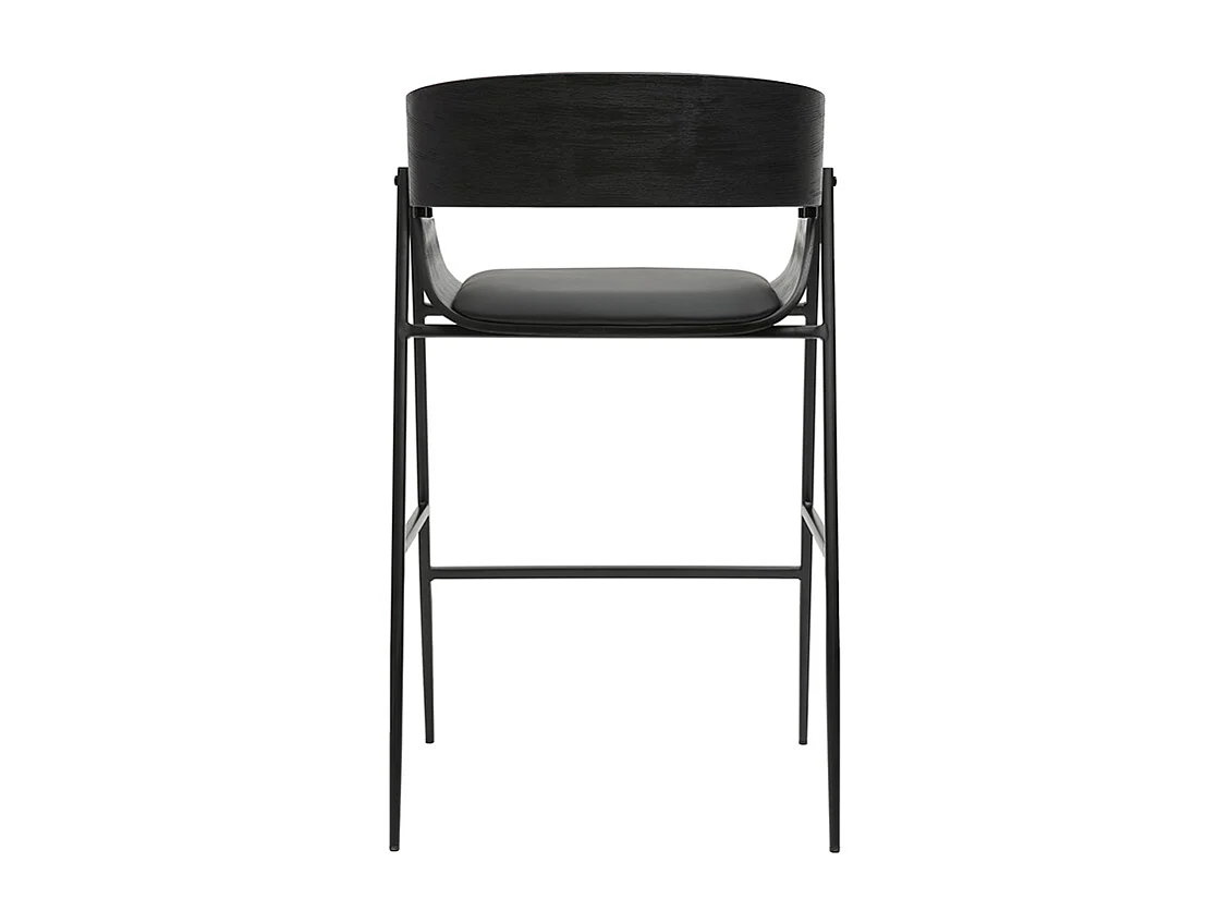 Schwarze Designer-Barhocker (2er Set) WESS