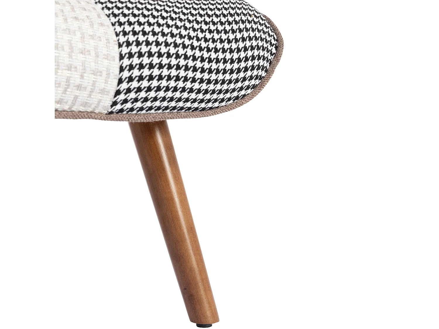 Fauteuil droit avec repose-pieds, avec dossier haut, appui-tête et coussin lombaire peluche, multicolore