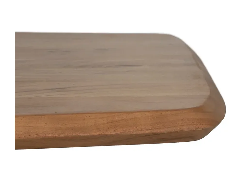 Table à manger 170 cm bois d’acacia et pieds métal croisés HIMERA