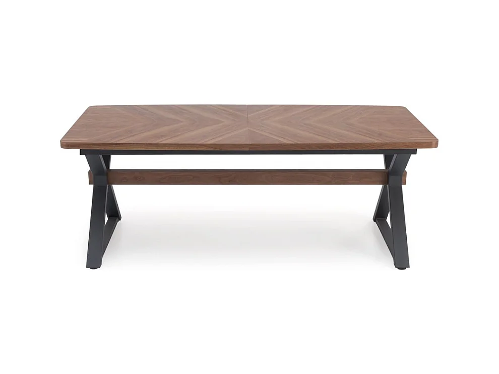 Table de salle à manger avec plateau plaqué noyer CHARLES