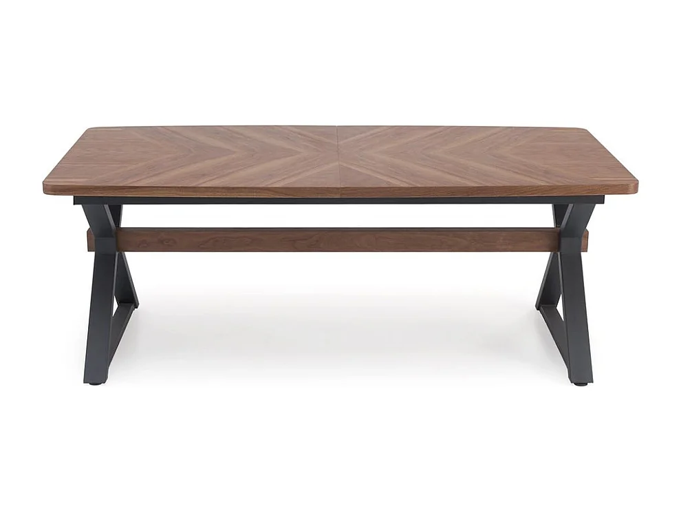 Table de salle à manger avec plateau plaqué noyer CHARLES