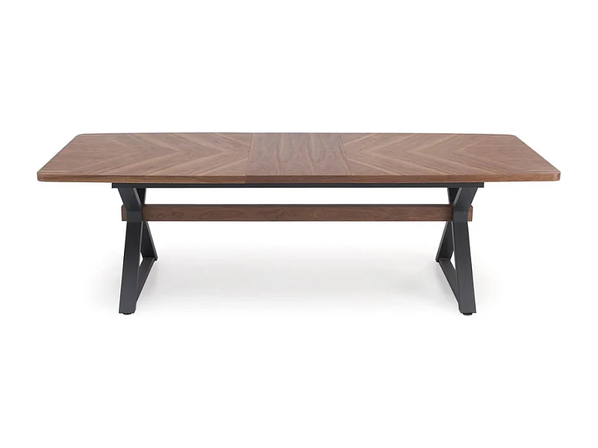 Table de salle à manger avec plateau plaqué noyer CHARLES