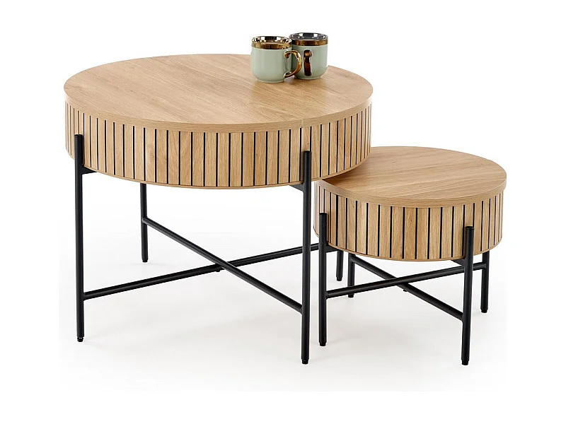 Ensemble de 2 tables basses gigognes ANNIE