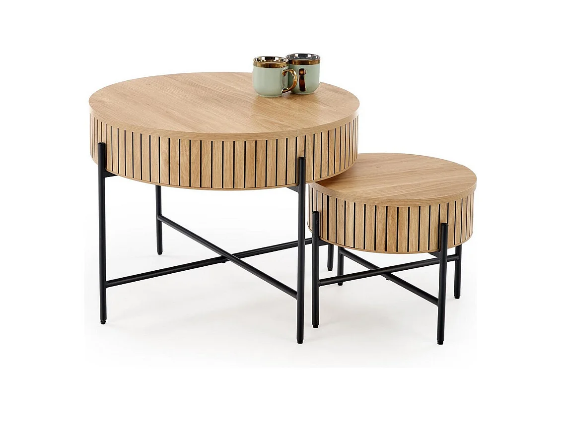 Ensemble de 2 tables basses gigognes ANNIE