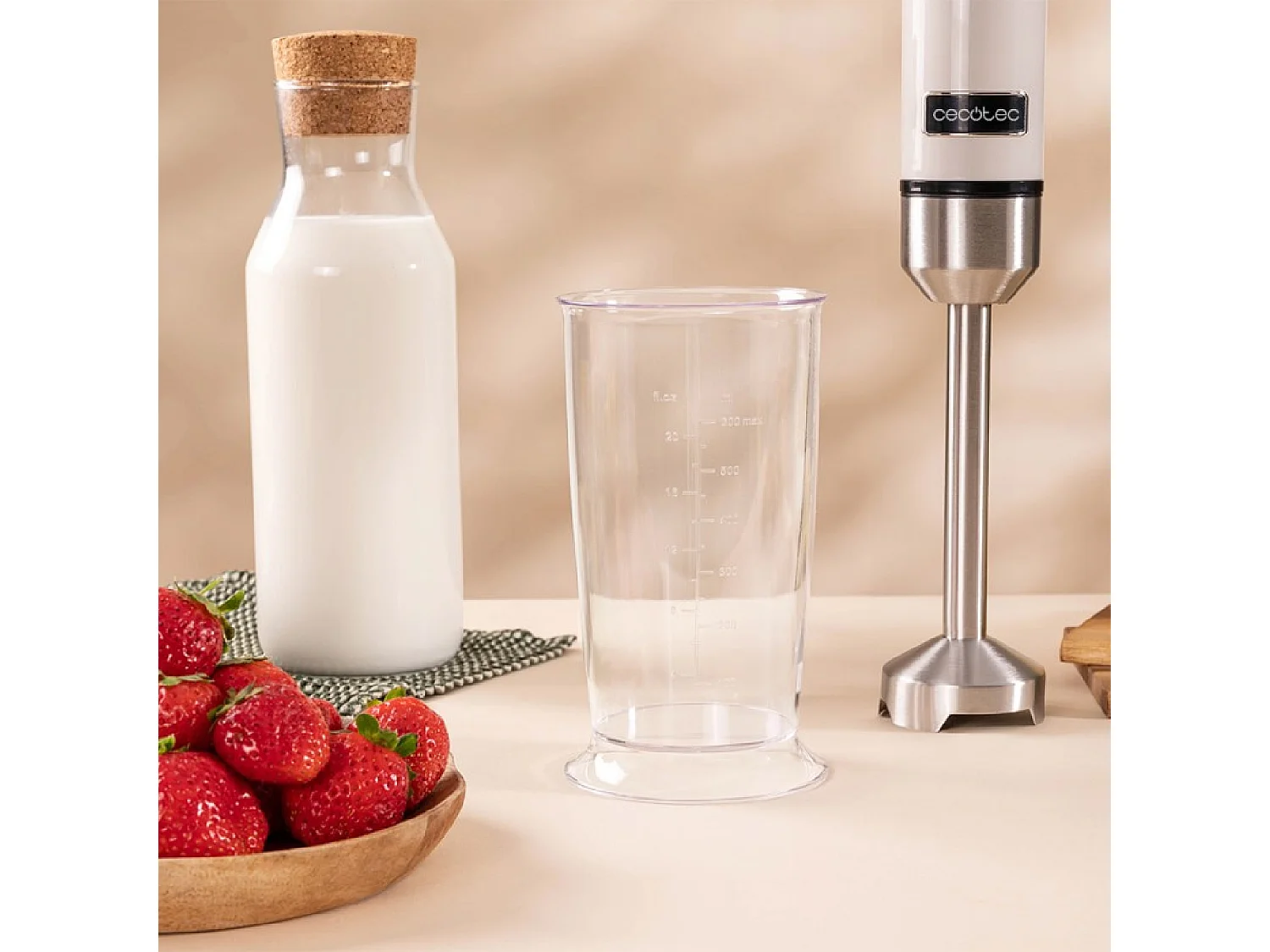 Batidora de mano Power RetroBeige 1200MAX Cream&Crush