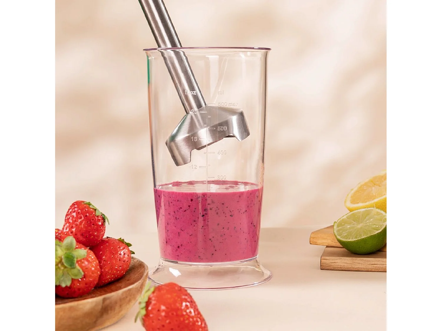 Batidora de mano Power RetroBeige 1200MAX Cream&Crush