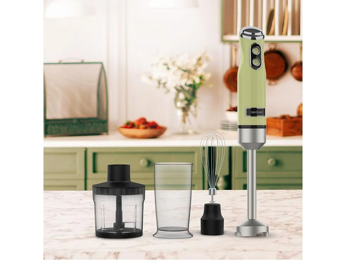 Batidora de mano Power RetroGreen 1200MAX Cream&Crush