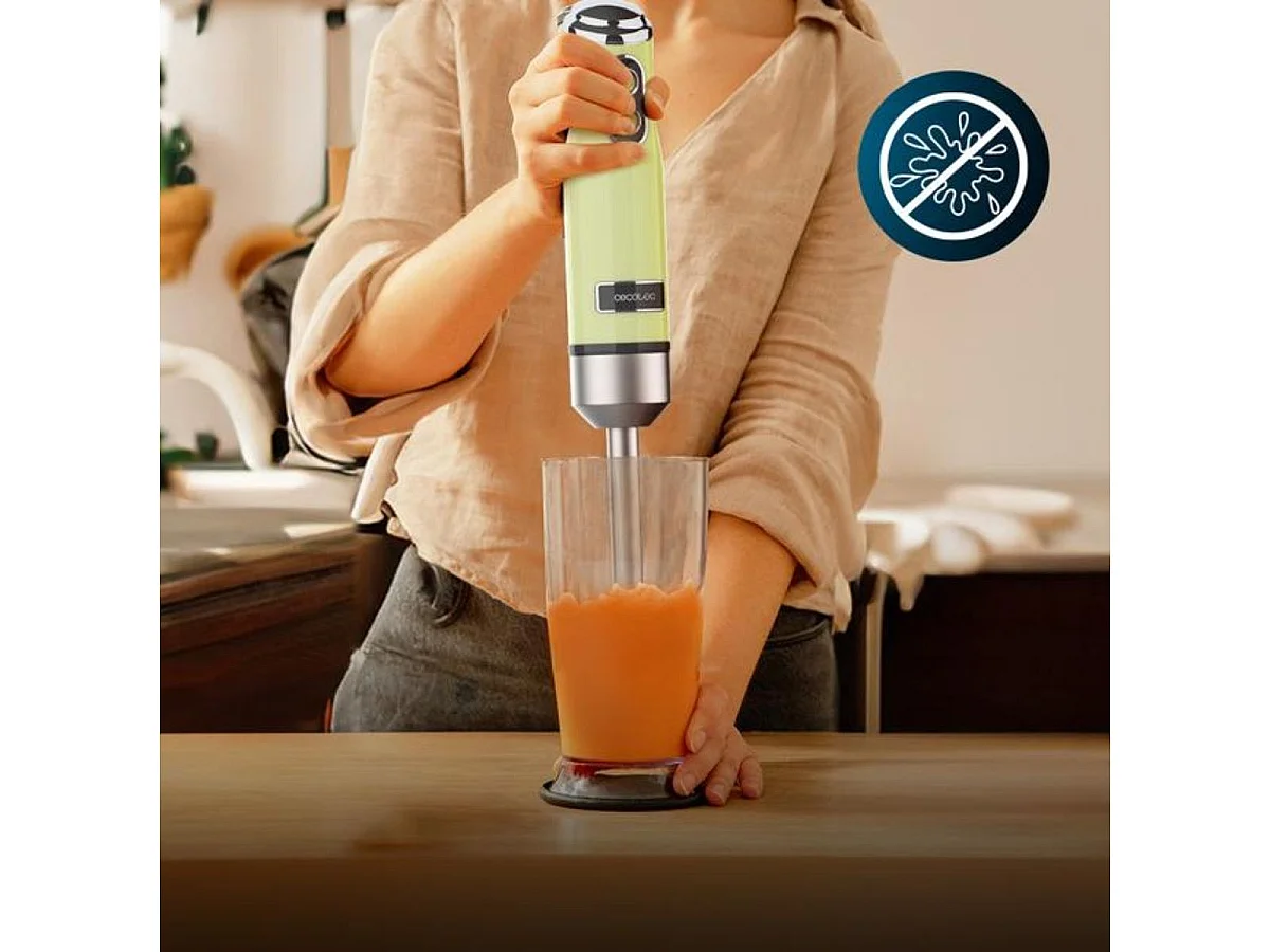 Batidora de mano Power RetroGreen 1200MAX Cream&Crush