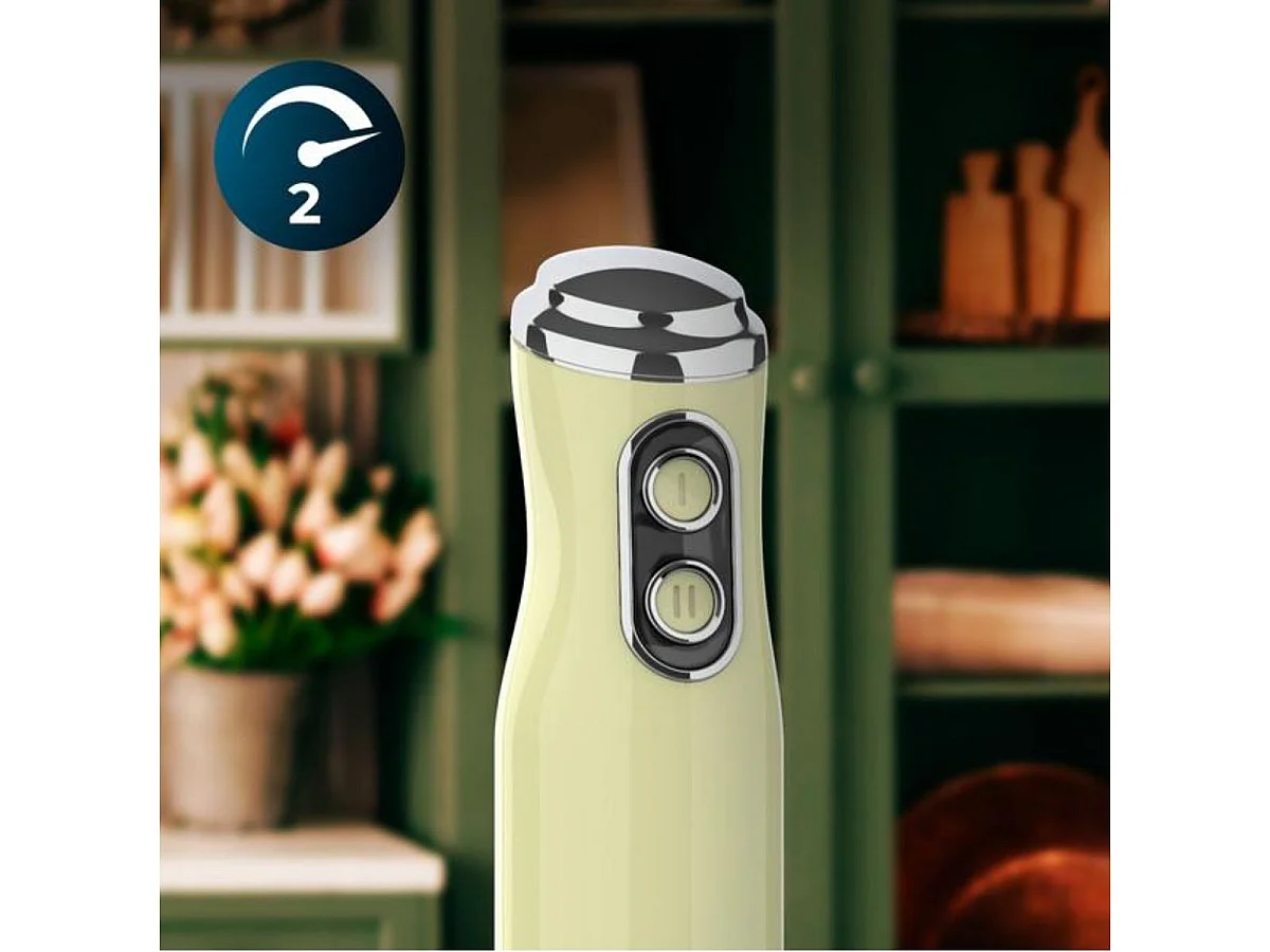 Batidora de mano Power RetroGreen 1200MAX Cream&Crush