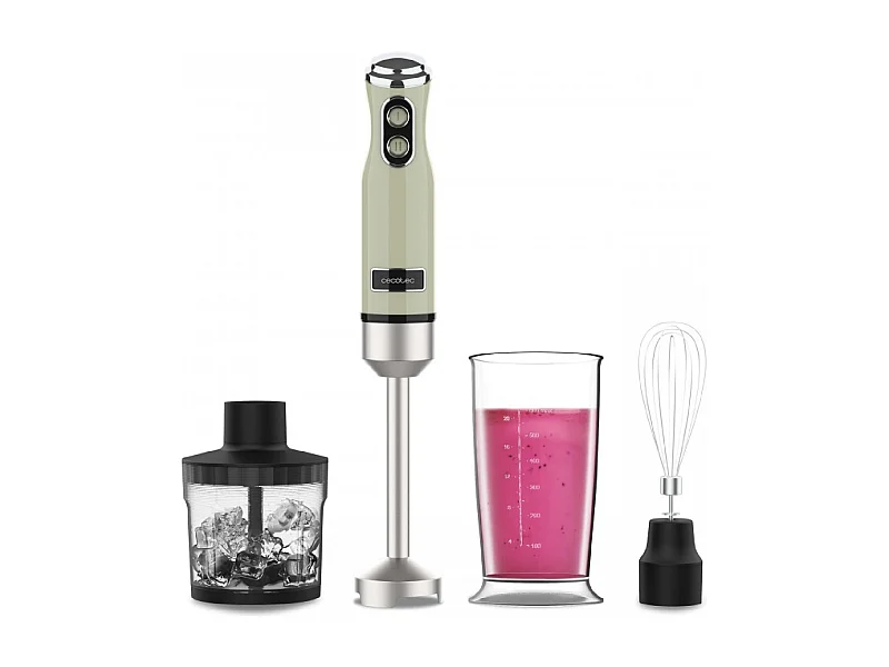 Batidora de mano Power RetroGreen 1200MAX Cream&Crush