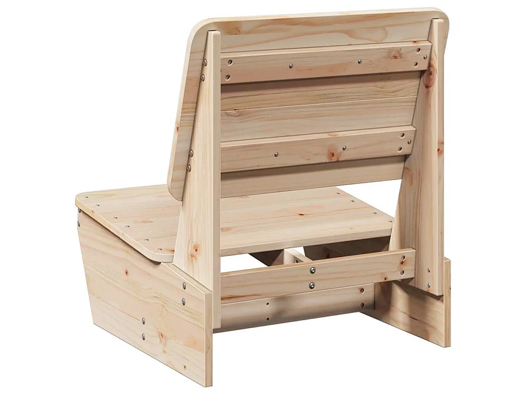Cadeiras de jardim 2 pcs 60x64x70,5 cm pinho maciço