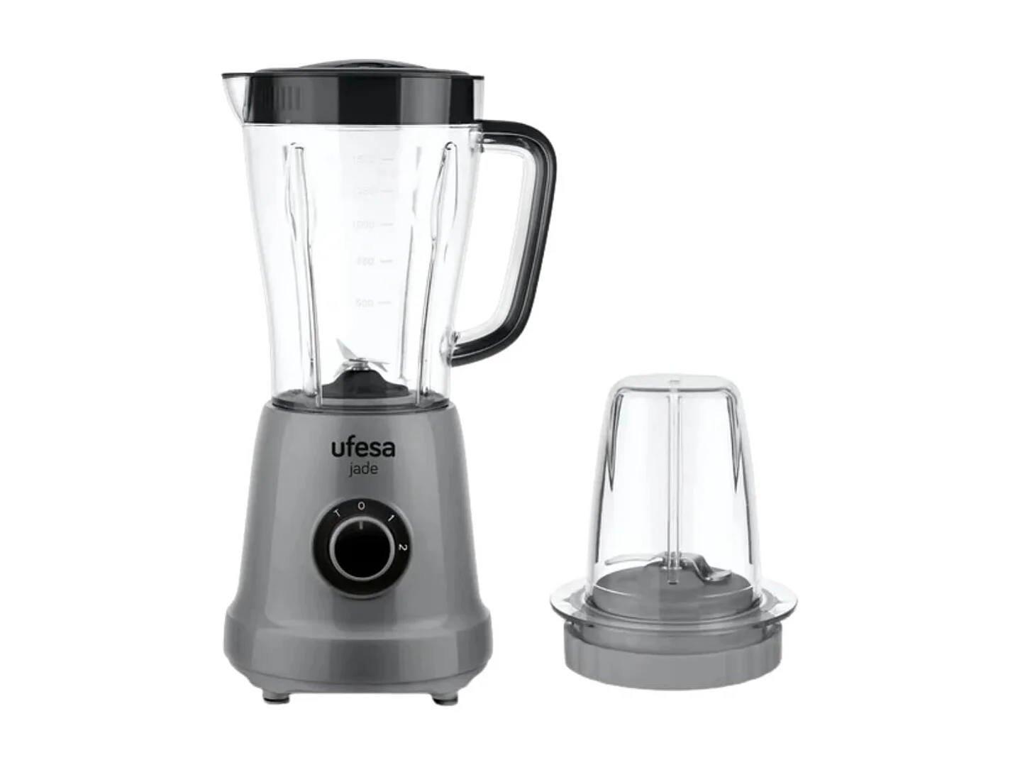 Batidora de vaso Ufesa BS4709 Jade 500W 2 velocidades 1,7L gris/negro