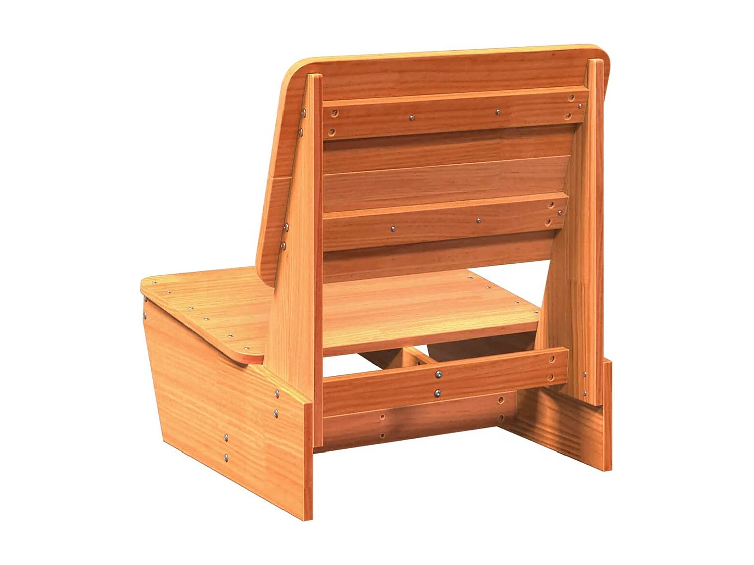 Chaises de jardin lot de 2 cire marron 60x64x70,5 cm