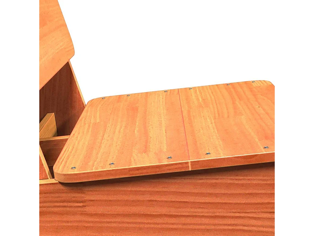 Chaises de jardin lot de 2 cire marron 60x64x70,5 cm