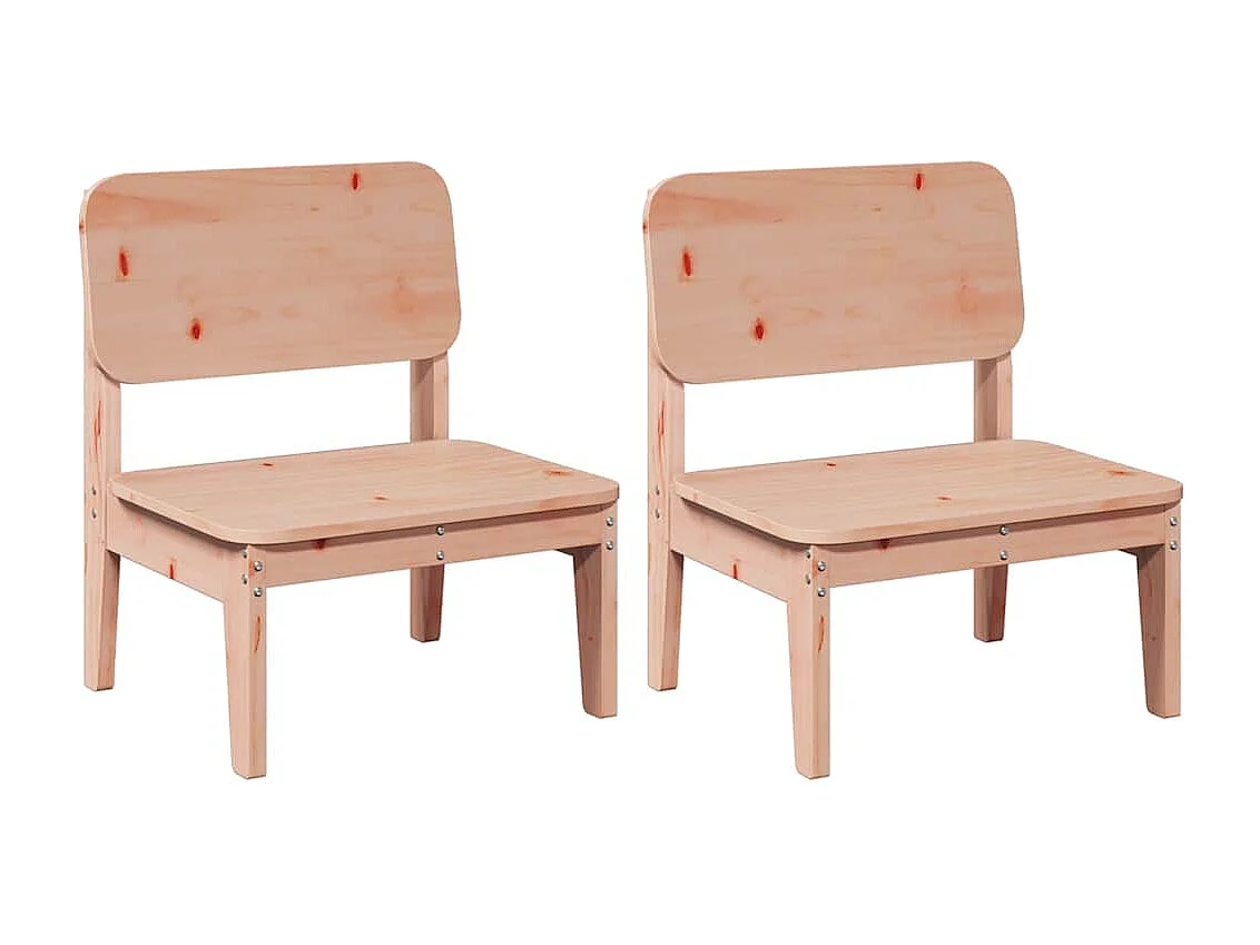 Gartenstühle 2 Stk. 60x52,5x72 cm Massivholz Douglasie