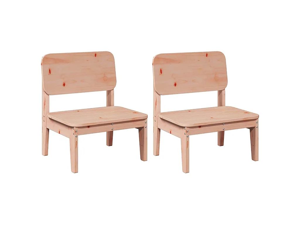 Chaises de jardin lot de 2 60x52,5x72 cm bois massif de douglas