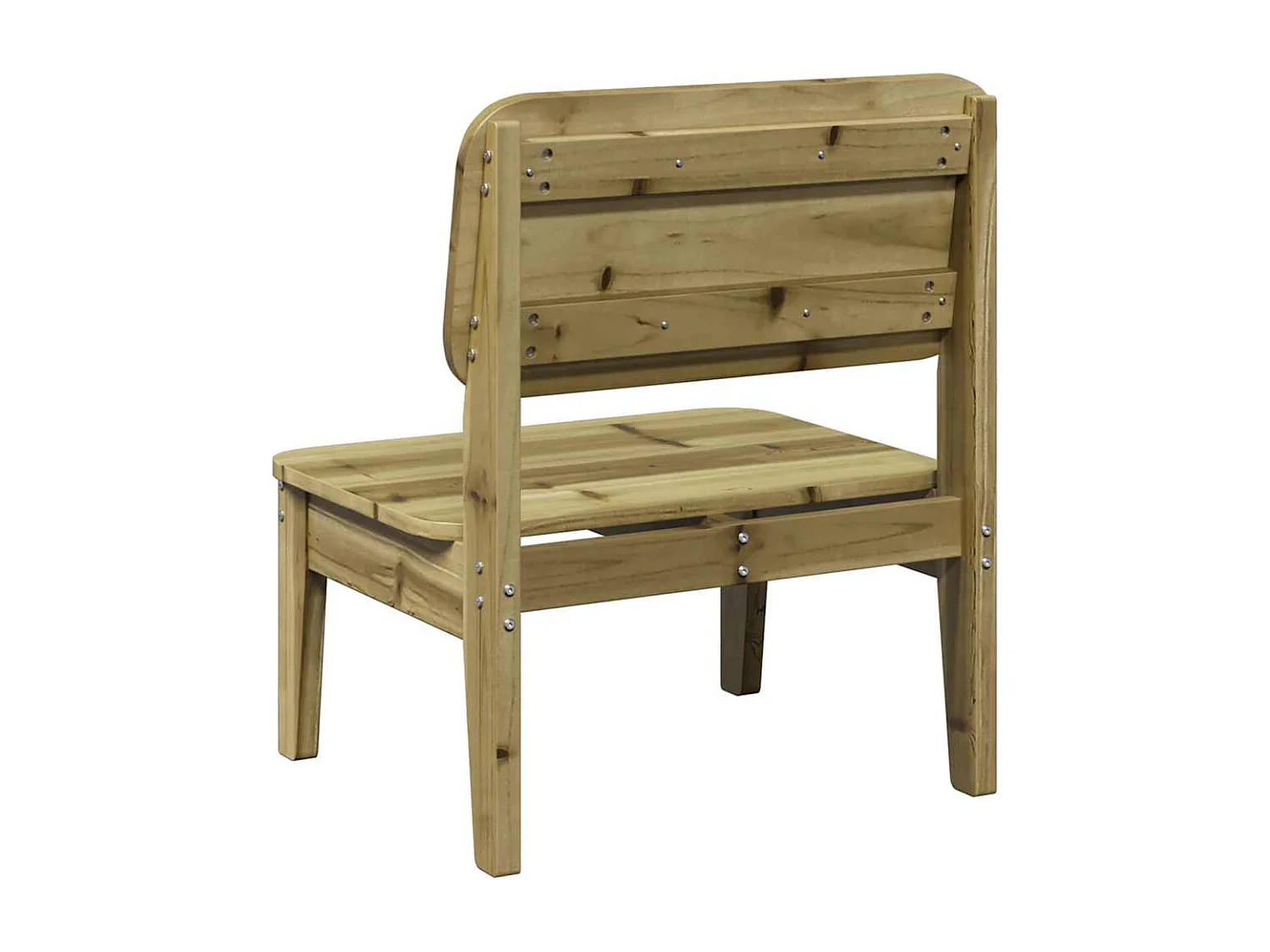 Chaises de jardin lot de 2 cire marron 60x52,5x72 cm