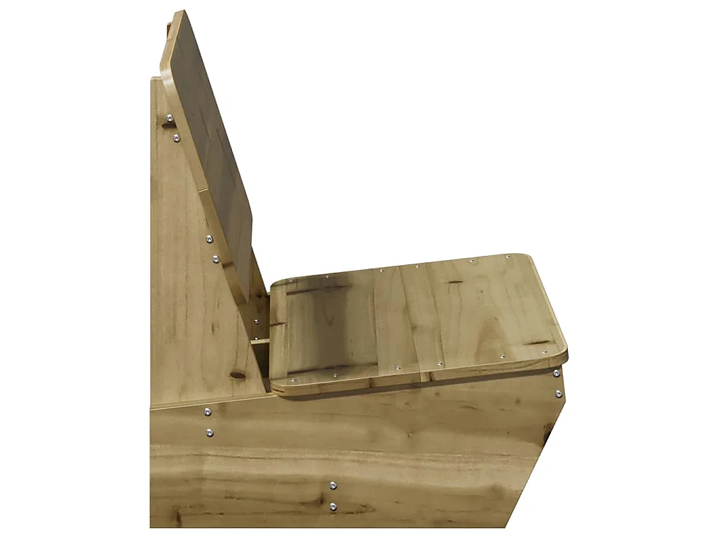 Gartenstühle 2 Stk. 60x64x70,5 cm Kiefernholz Imprägniert
