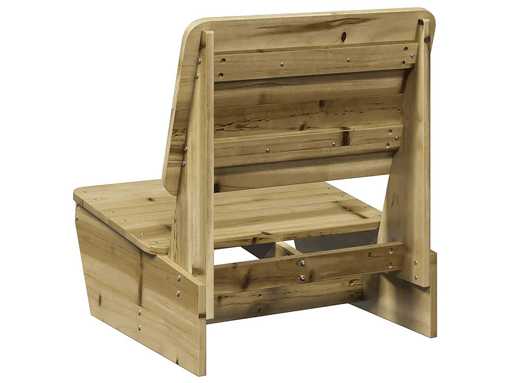 Gartenstühle 2 Stk. 60x64x70,5 cm Kiefernholz Imprägniert