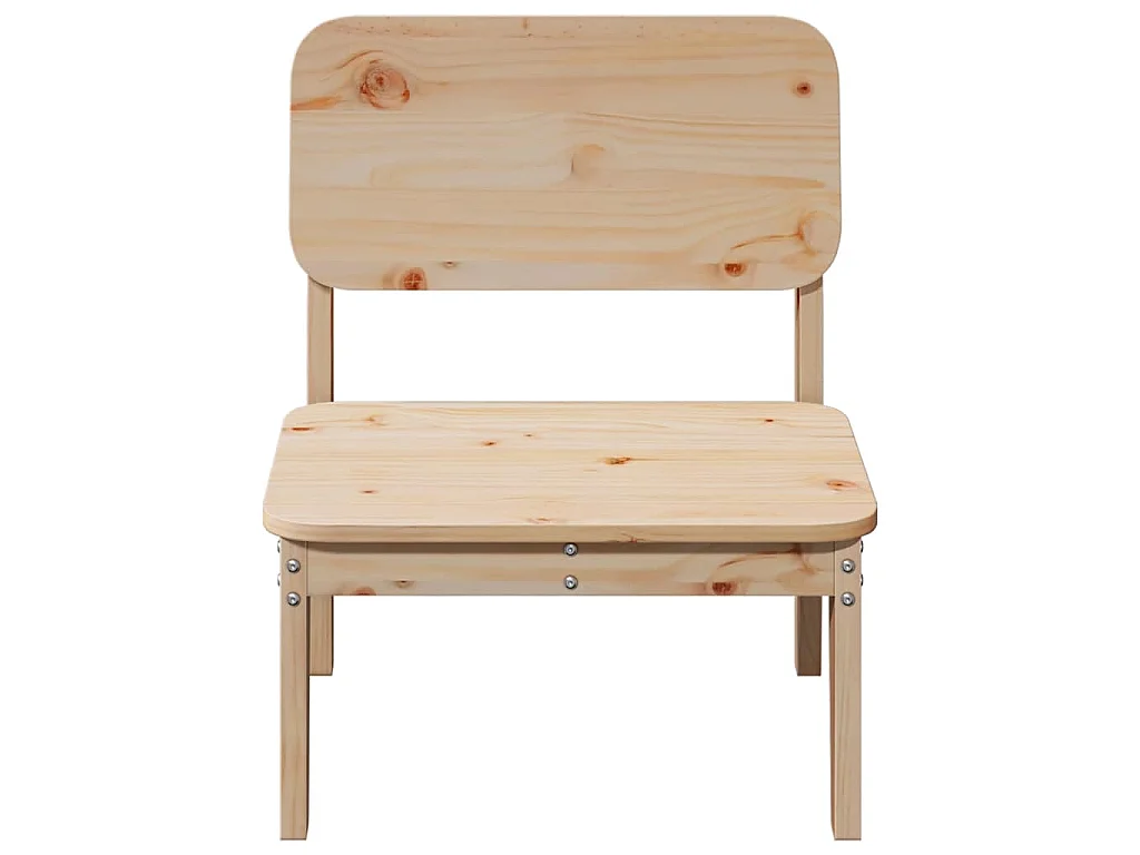 Cadeiras de jardim 2 pcs 60x52,5x72 cm pinho maciço