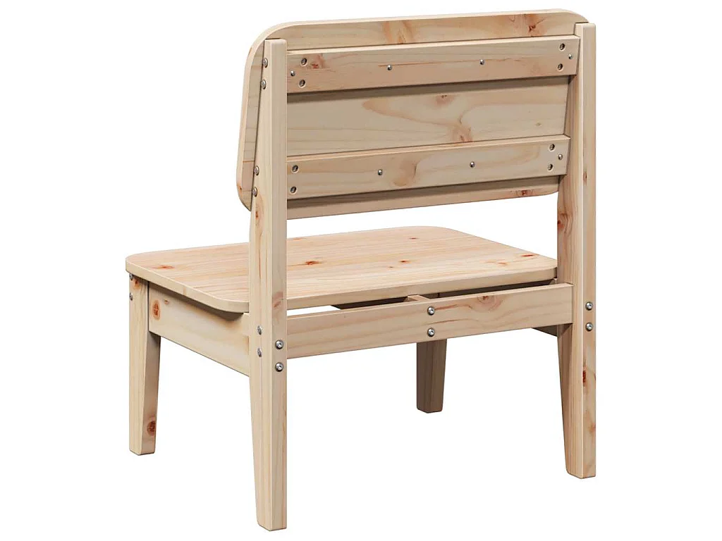 Cadeiras de jardim 2 pcs 60x52,5x72 cm pinho maciço