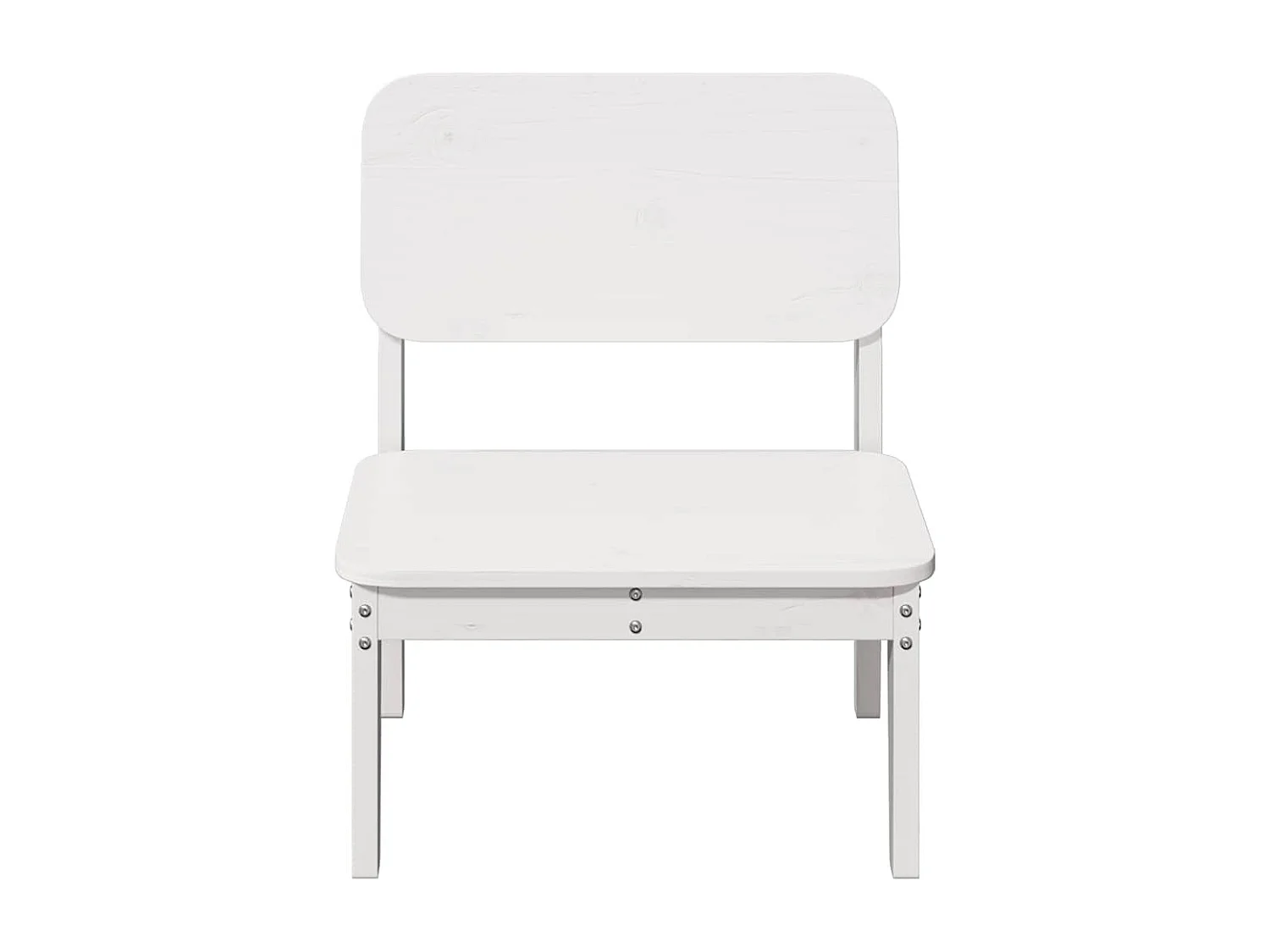 Sillas jardín 2 uds madera maciza pino blanco 60x52,5x72 cm