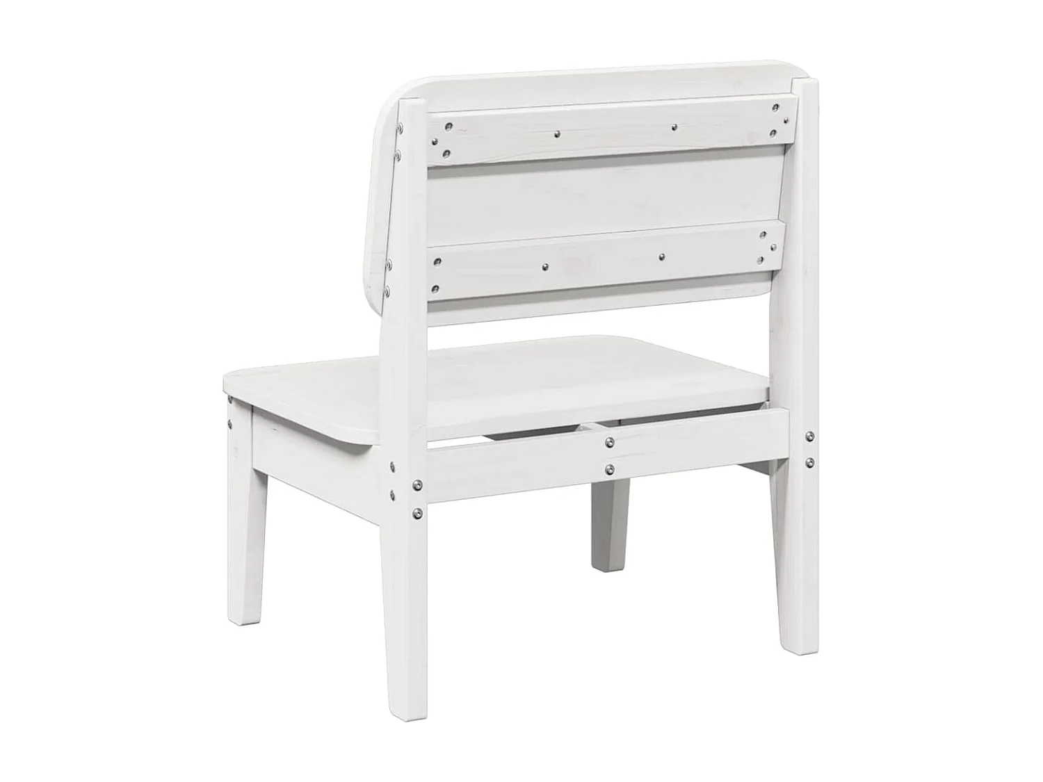 Sillas jardín 2 uds madera maciza pino blanco 60x52,5x72 cm