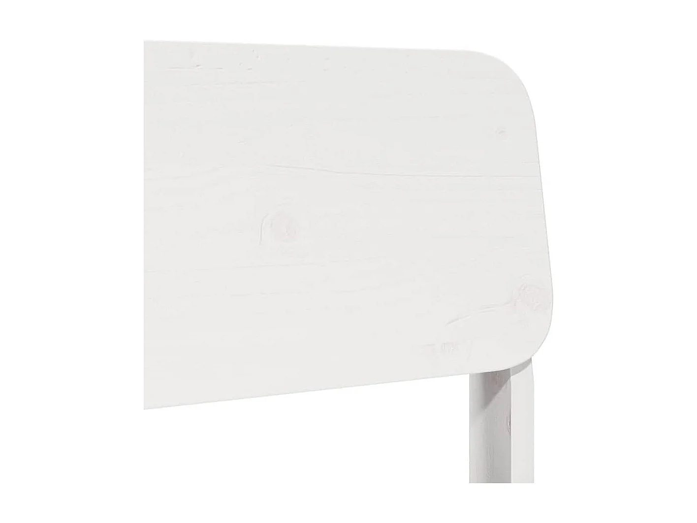 Chaise de jardin blanc 60x52,5x72 cm bois de pin massif