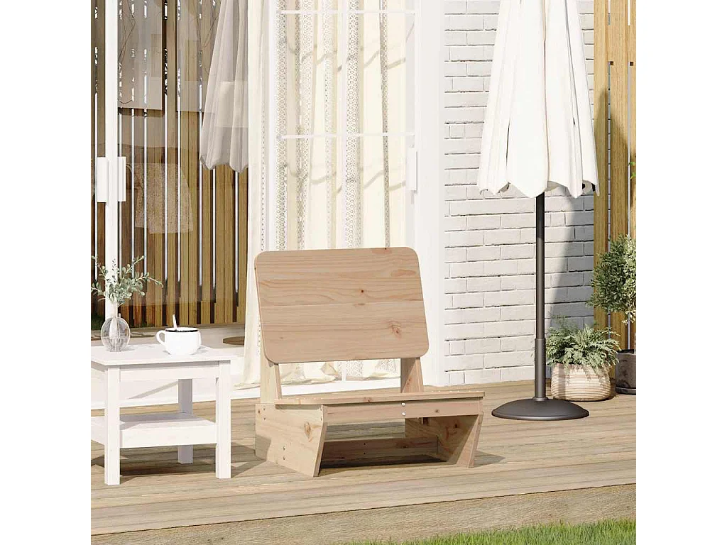 Chaise de jardin 60x64x70,5 cm bois de pin massif