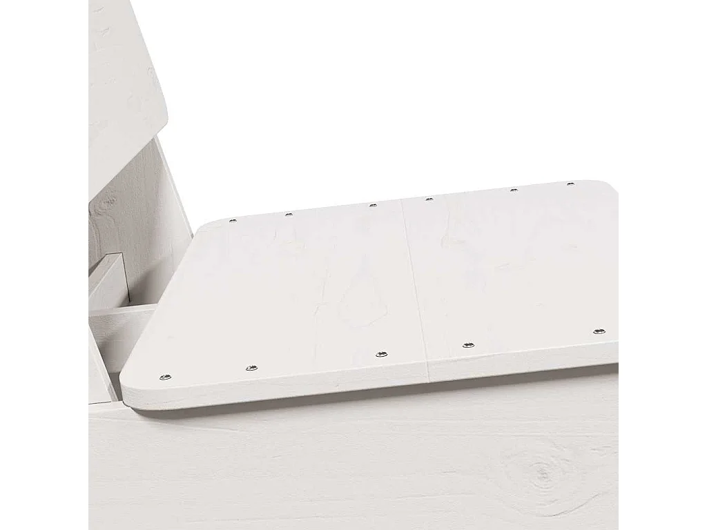 Sillas jardín 2 uds madera maciza pino blanco 60x64x70,5 cm