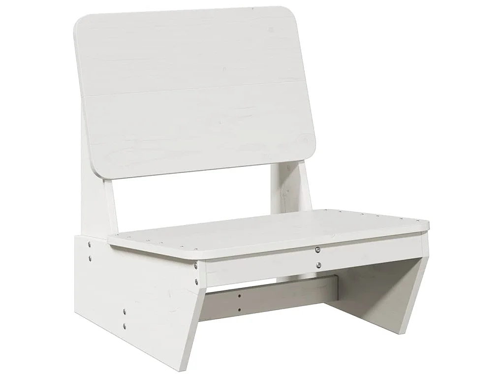 Tuinstoel 60x64x70,5 cm massief grenenhout wit