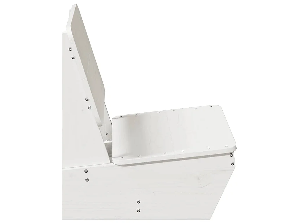 Tuinstoel 60x64x70,5 cm massief grenenhout wit