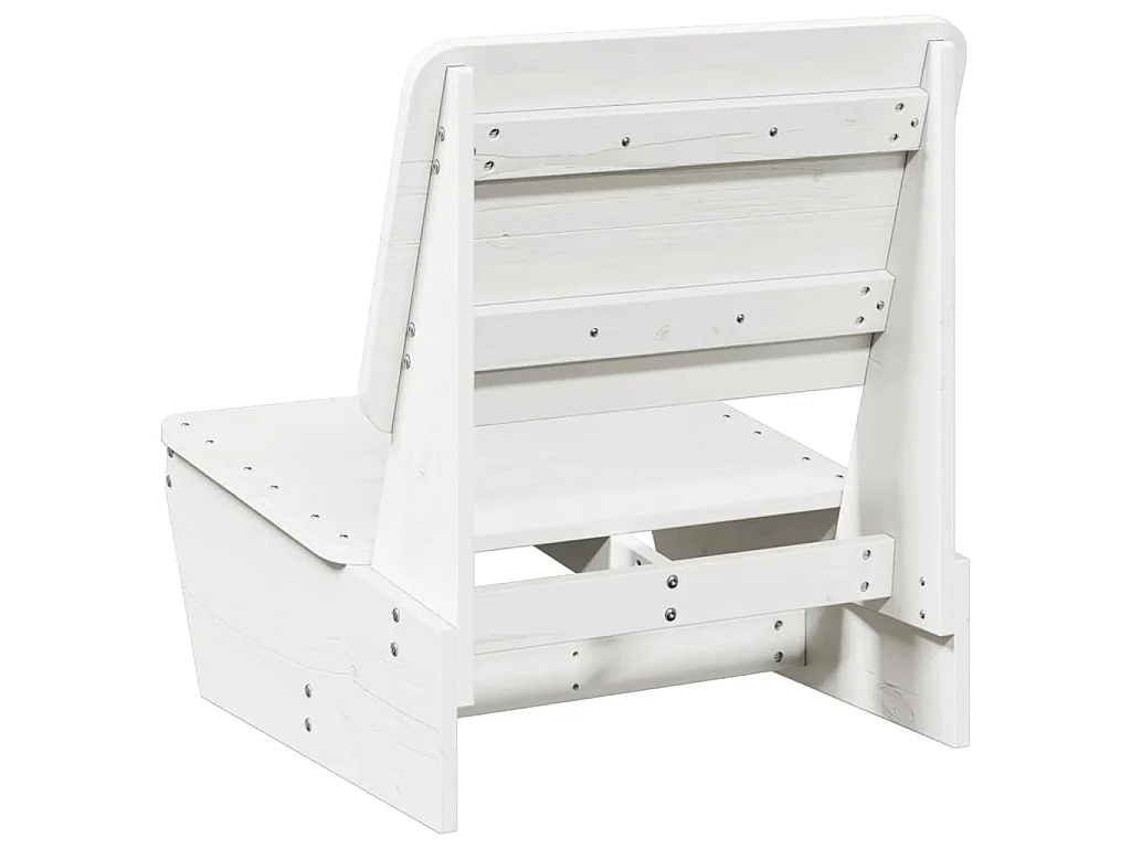 Tuinstoel 60x64x70,5 cm massief grenenhout wit