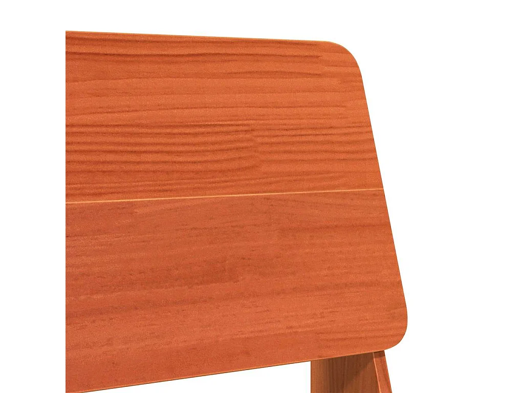 Gartenstuhl Wachsbraun 60x64x70,5 cm Massivholz Kiefer