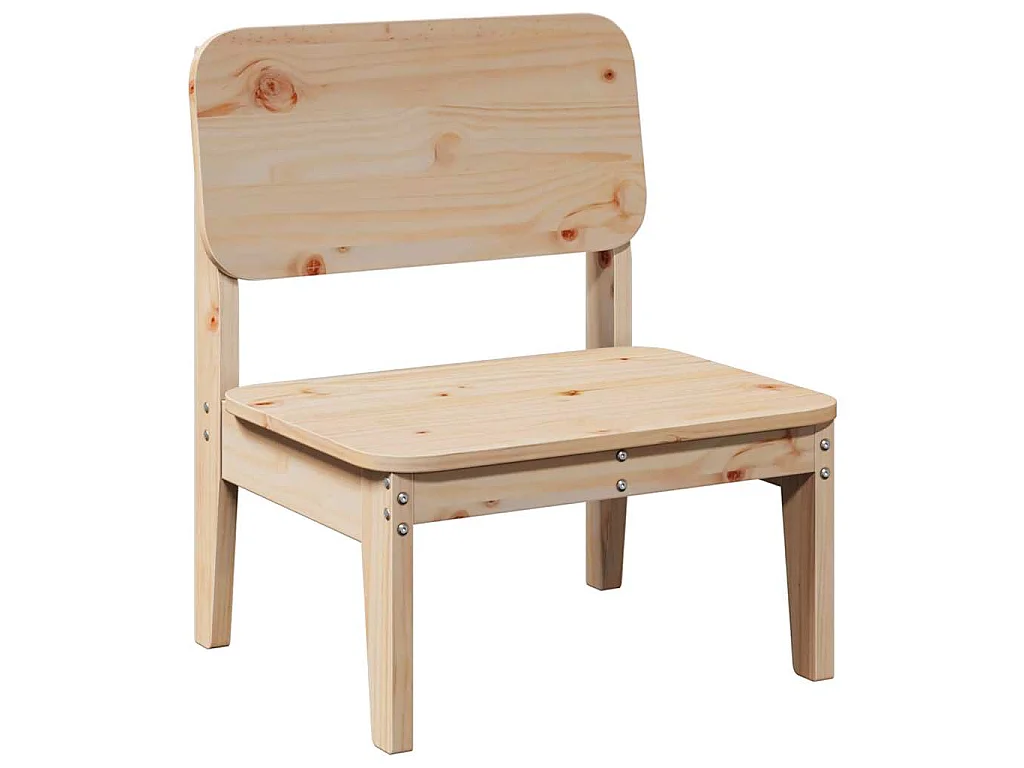 Chaise de jardin 60x52,5x72 cm bois de pin massif
