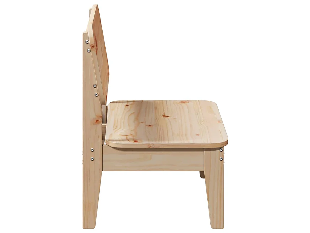 Chaise de jardin 60x52,5x72 cm bois de pin massif