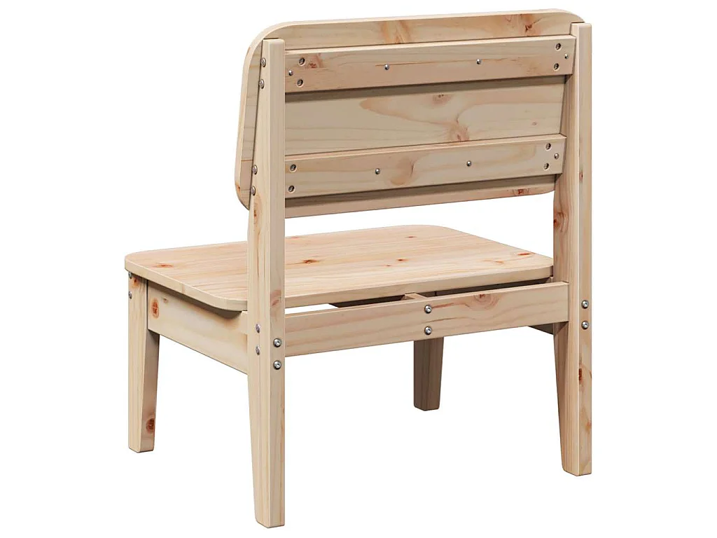 Chaise de jardin 60x52,5x72 cm bois de pin massif